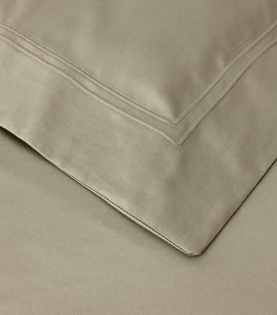 Yves Delorme Triomphe Kaki single duvet cover 140x200cm, imported from the UK