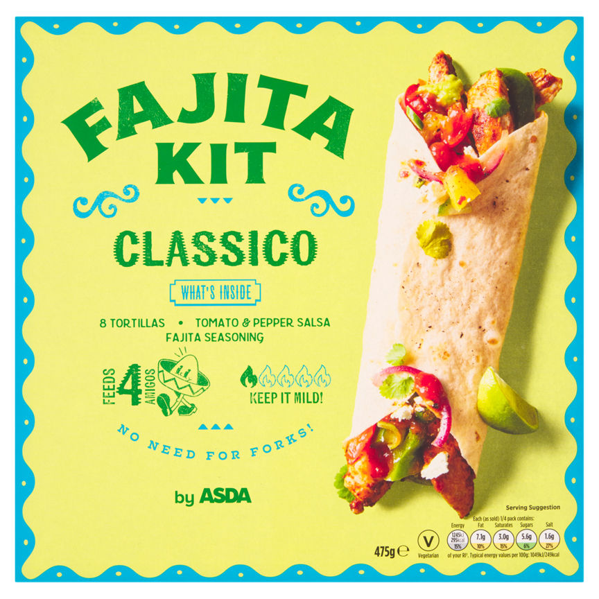 ASDA Fajita Kit Classico 475g GOODS ASDA   