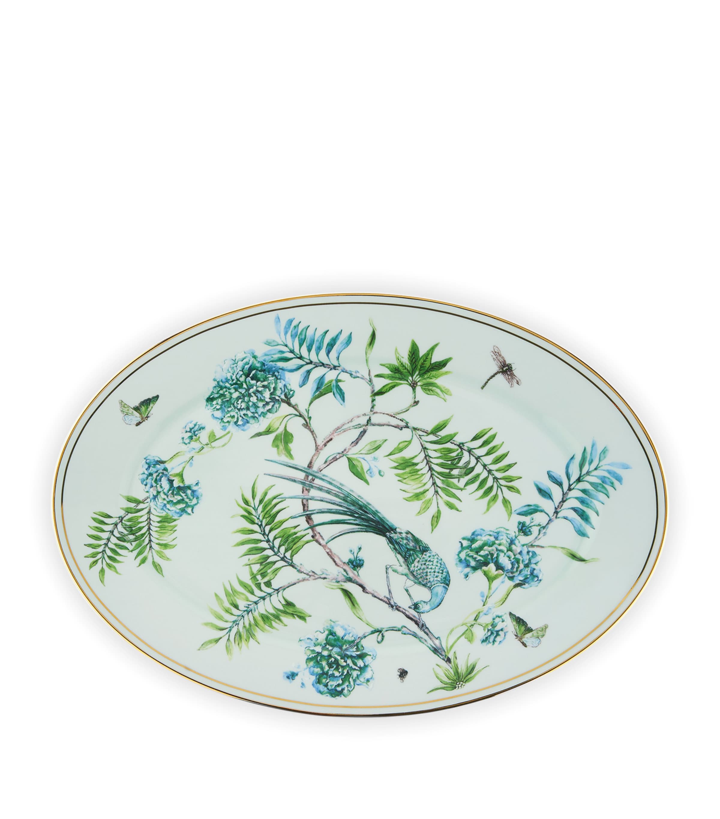 Aquazzura Secret Garden oval platter 39cm - British product