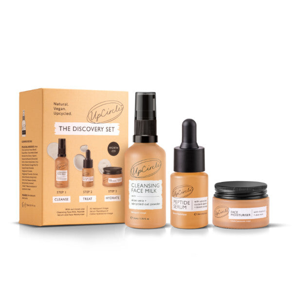 UpCircle Discovery Set travel size skincare, imported from the UK