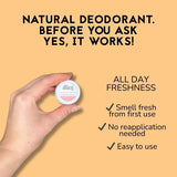 Natural Deo Co tangerine deodorant cream 10g mini, imported from the UK