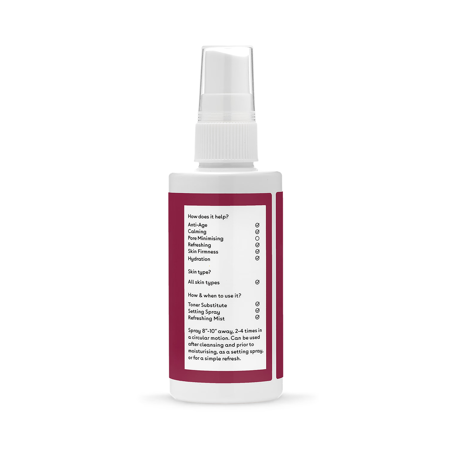 Q+A Hyaluronic Acid Face Mist 100ml (British brand)