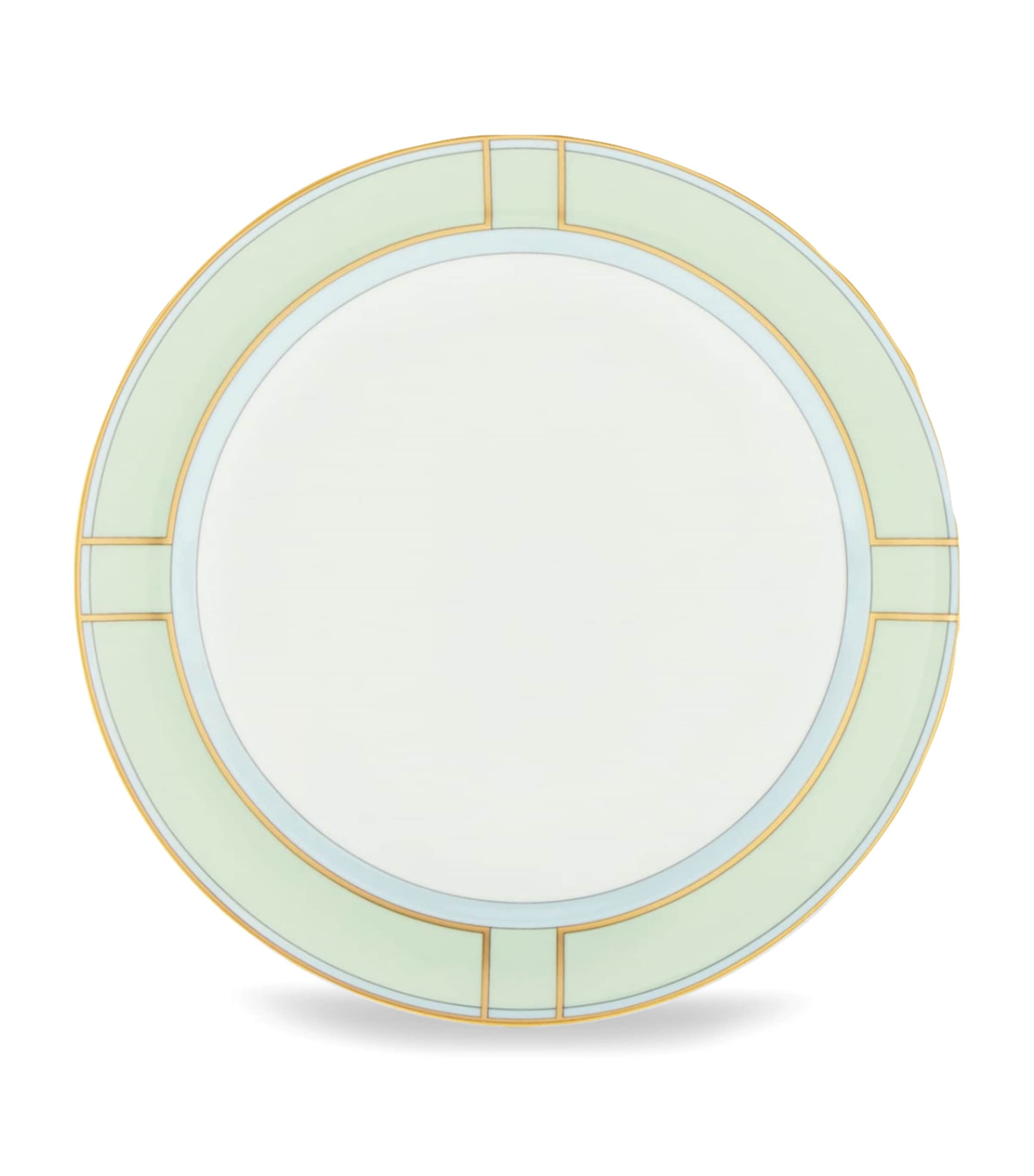 GINORI 1735 porcelain side plate in green 24cm, UK version