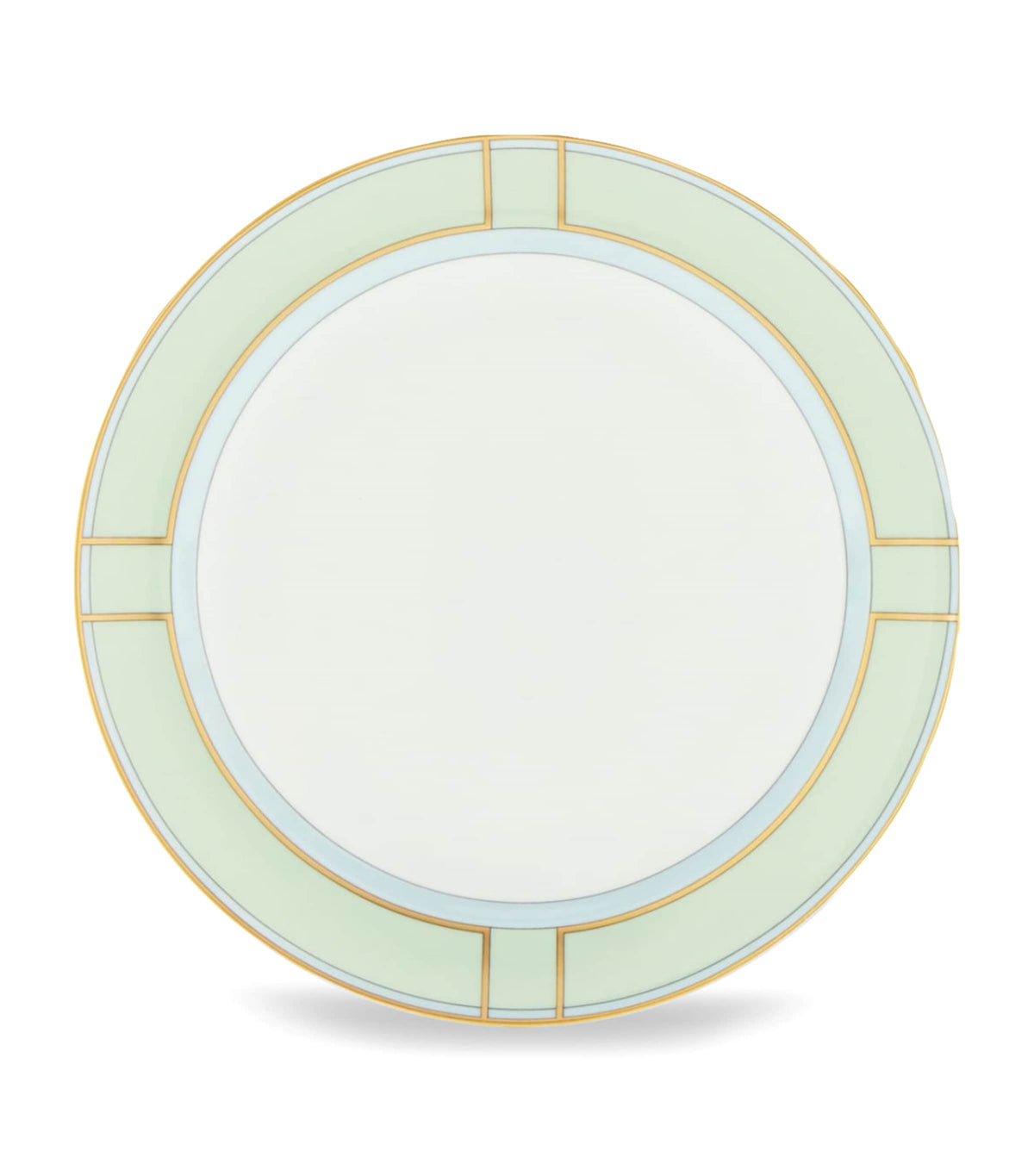 GINORI 1735 porcelain side plate in green 24cm, UK version