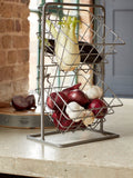 Industrial grey two-tier storage basket, UK version