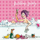 Quentin Blake Bubble Bath Birthday Card GOODS M&S   