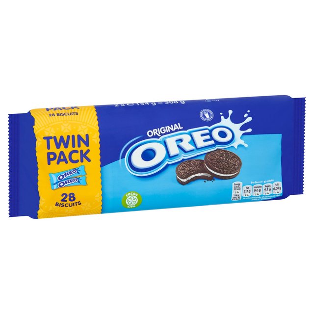 Oreo Chocolate Sandwich Biscuit Twin Pack   2 x 154g GOODS M&S   