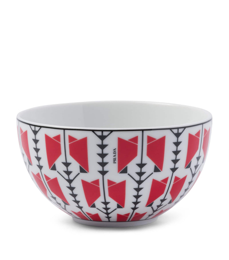 Prada Vienna Arrows cereal bowls 12cm, imported from the UK