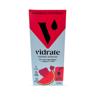 Holland & Barrett Vidrate Hydration Drink Sachets Watermelon & Raspberry 12 Sachets- Buy online at McGrocer