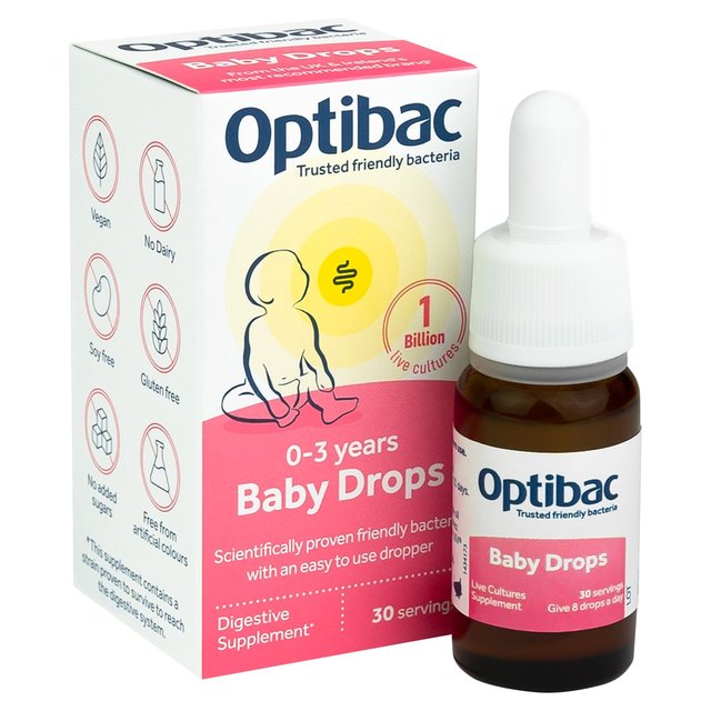 Optibac Probiotics Baby Drops 30 Servings   10ml GOODS M&S   