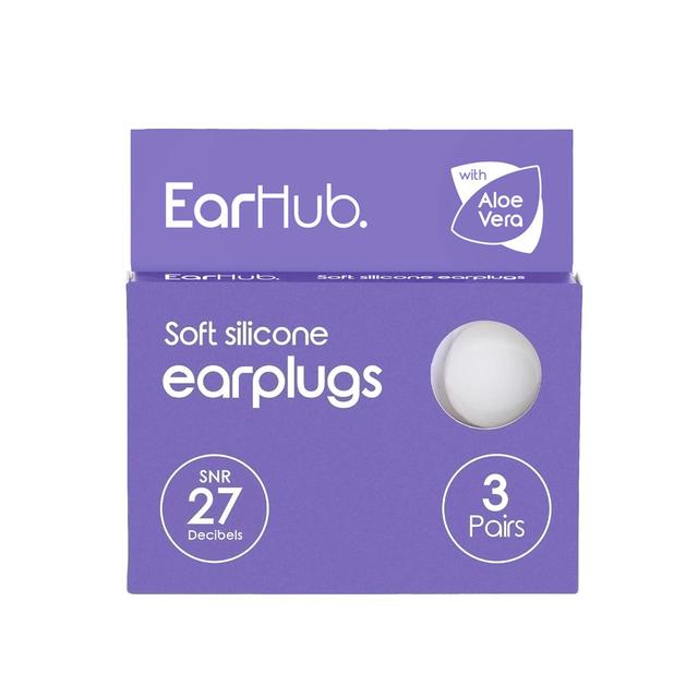 EarHub Sleepwell Soft Silicone Earplugs 3 Pair   3 per pack GOODS M&S   