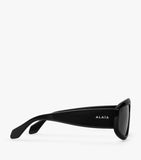 Alaïa acetate aviator mask sunglasses made in Italy - British product