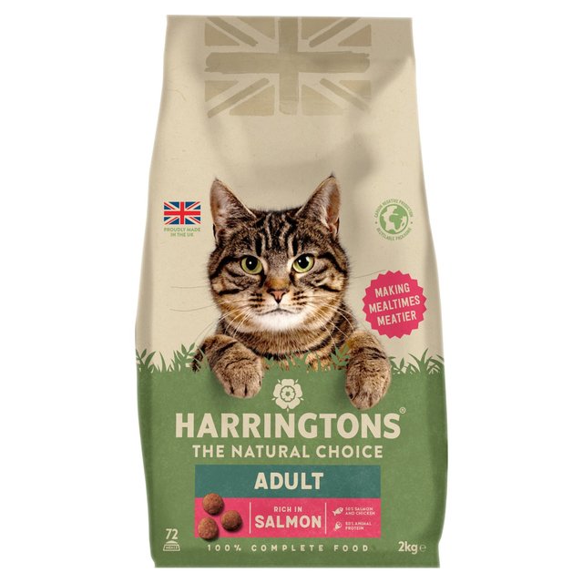 Harringtons Complete Adult Salmon Cat Food   2kg GOODS M&S   