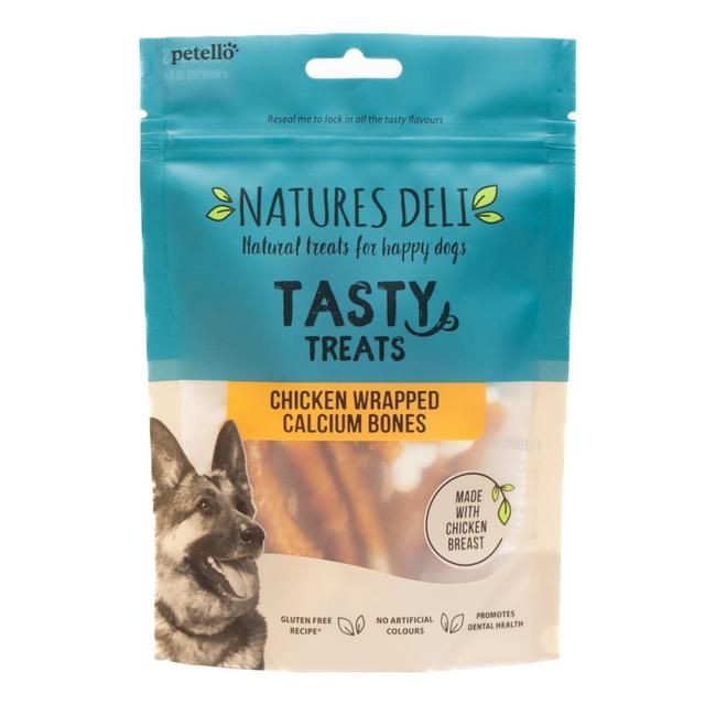 Natures Deli Chicken Wrapped Calcium Bone Dog Treats   100g GOODS M&S   