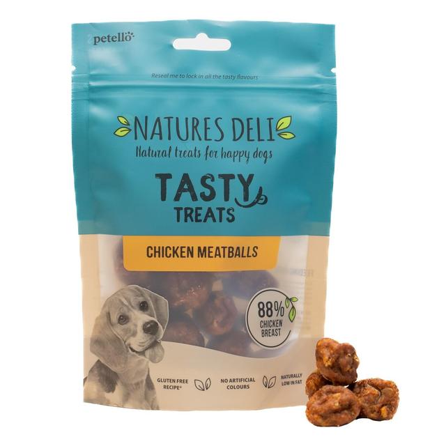 Natures Deli Chicken and Rice Meatball Dog Treats   100g GOODS M&S   