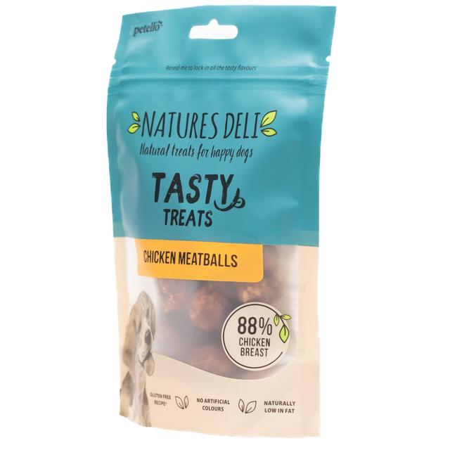 Natures Deli Chicken and Rice Meatball Dog Treats   100g GOODS M&S   