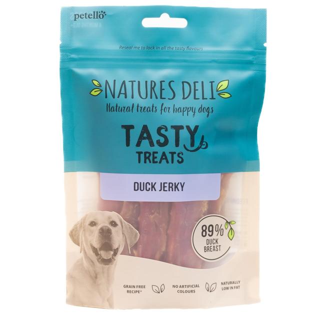 Natures Deli Duck Jerky Dog Treats   100g