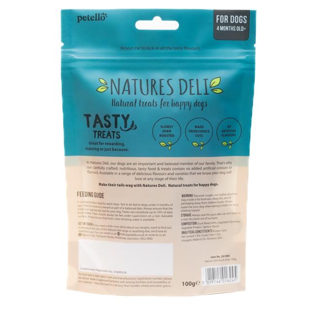 Natures Deli Duck Jerky Dog Treats   100g GOODS M&S   