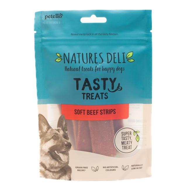 Natures Deli Soft Beef Strips Dog Treats   100g GOODS M&S   