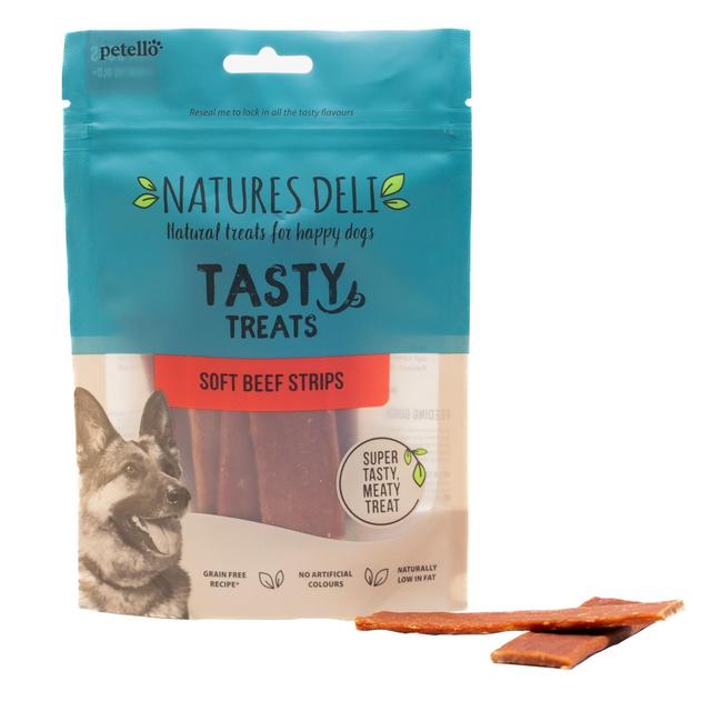 Natures Deli Soft Beef Strips Dog Treats   100g GOODS M&S   