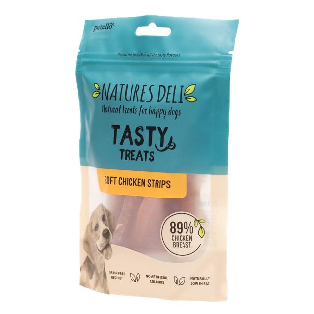 Natures Deli Soft Chicken Strips Dog Treats   100g GOODS M&S   