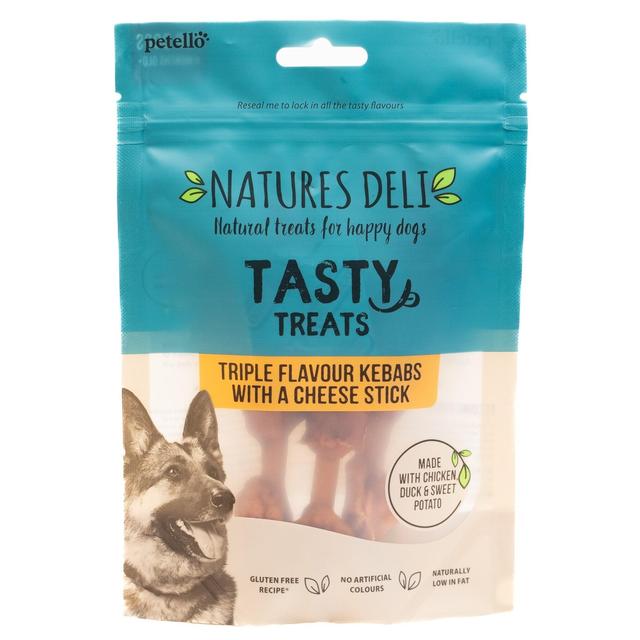 Natures Deli Triple Flavour Kebab Dog Treats   100g