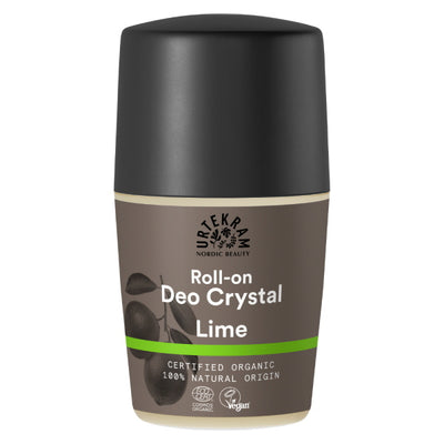 Superdrug Urtekram Krystall Deodorant Roll On Lime Økologisk - 50ml - Kjøp online hos McGrocer