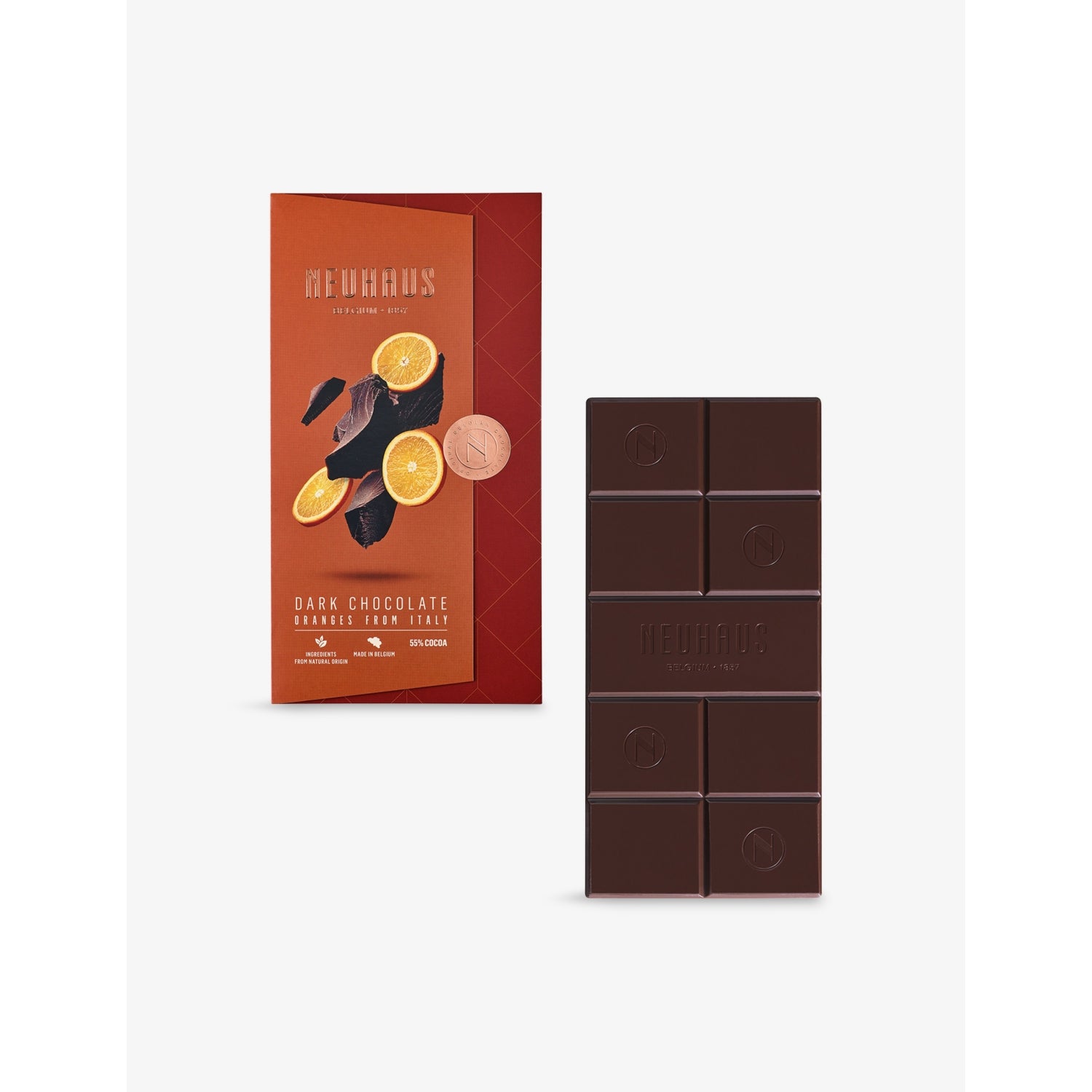 Neuhaus orange dark chocolate 100g, UK version