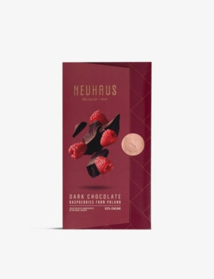 Neuhaus 52% dark chocolate raspberry bar 100g - British product
