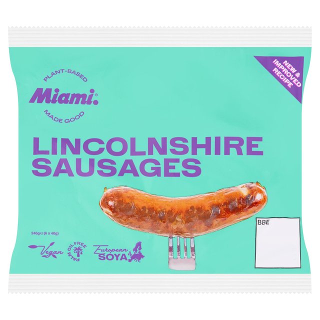 Miami Foods Plant-based Lincolnshire Sausages   240g GOODS M&S   