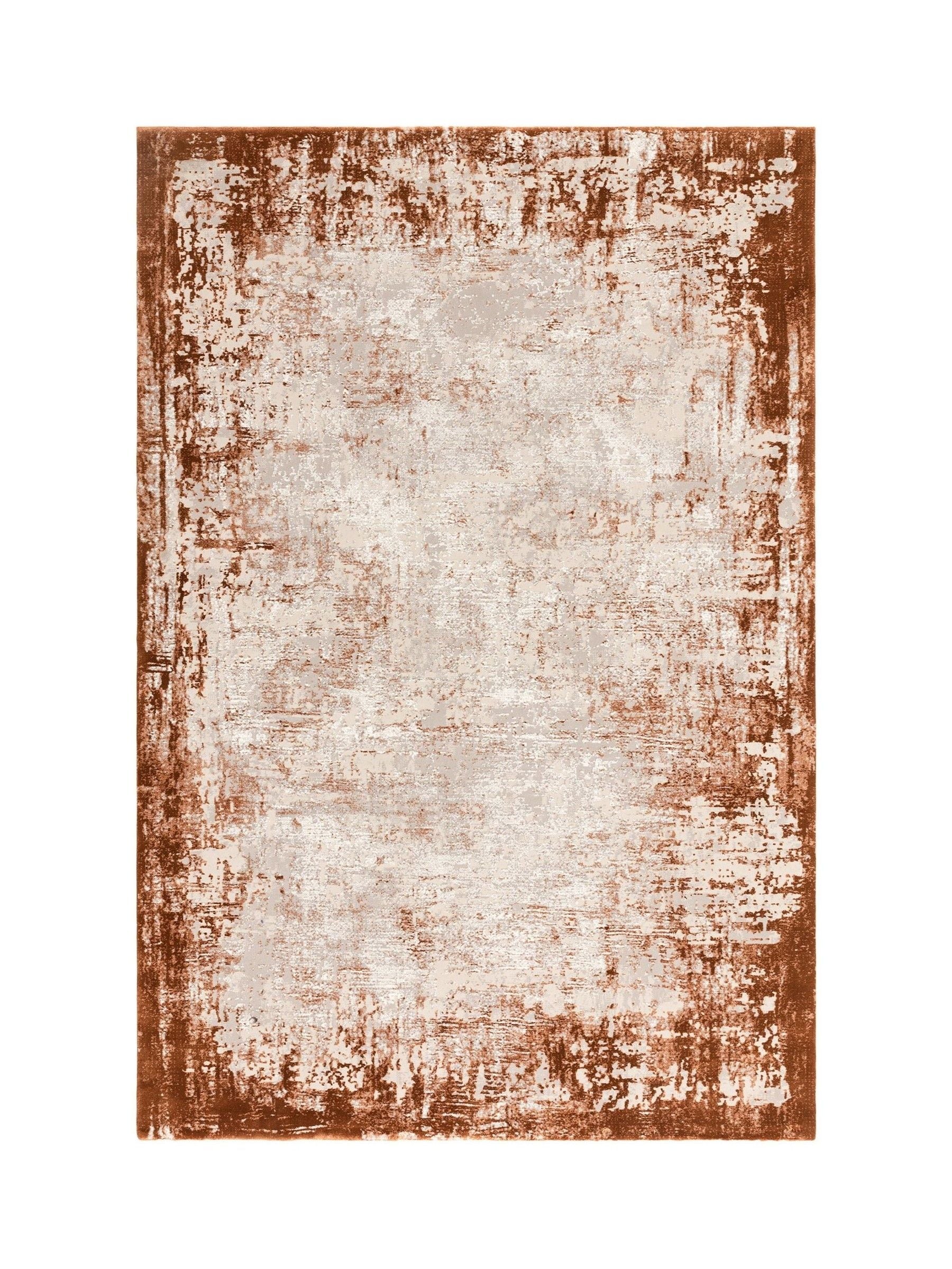 Asiatic Rugs Orange Kuza Border Rug, imported from the UK