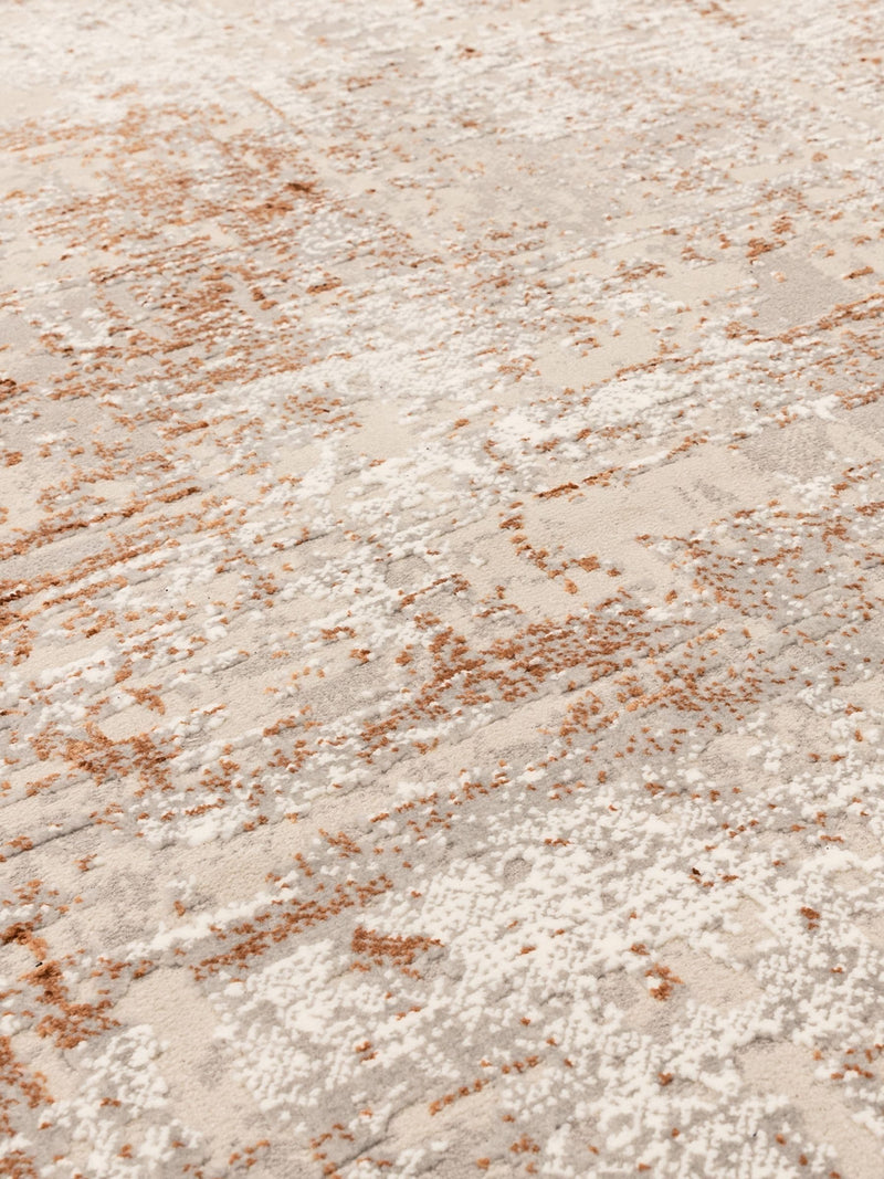 Asiatic Rugs Orange Kuza Border Rug, imported from the UK
