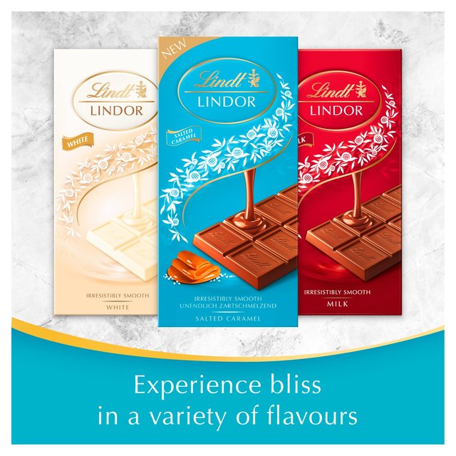 Lindt Lindor Milk Salted Caramel Chocolate Bar   100g GOODS M&S   