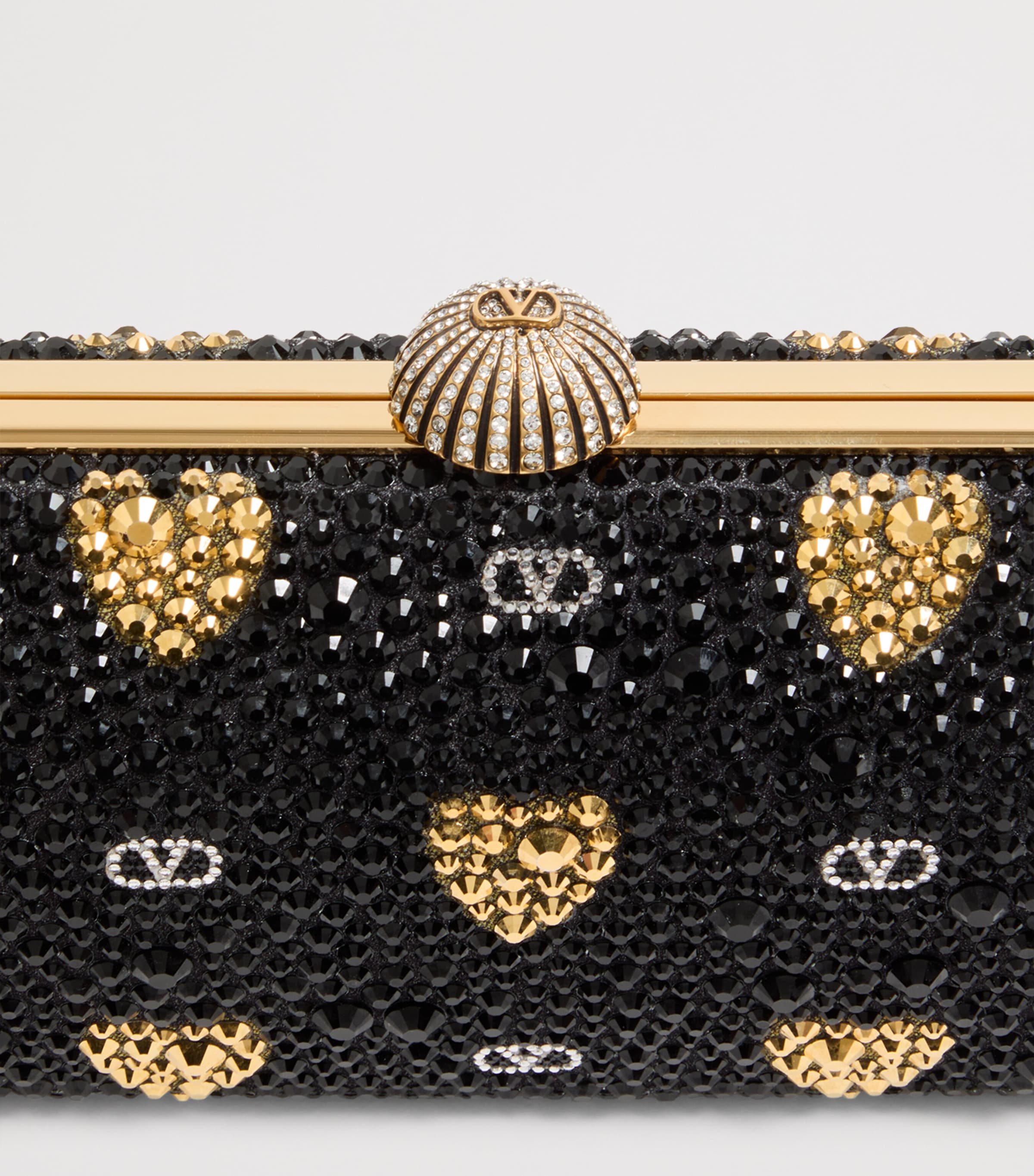 Valentino Garavani embellished minaudiere clutch bag - British product