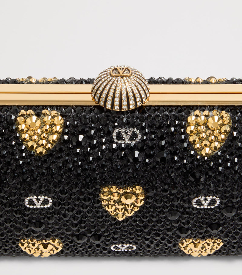 Valentino Garavani embellished minaudiere clutch bag - British product