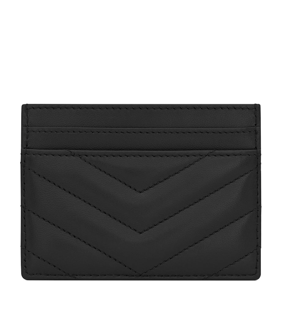 Saint Laurent Matelassé card holder calfskin leather 4 slots, imported from the UK