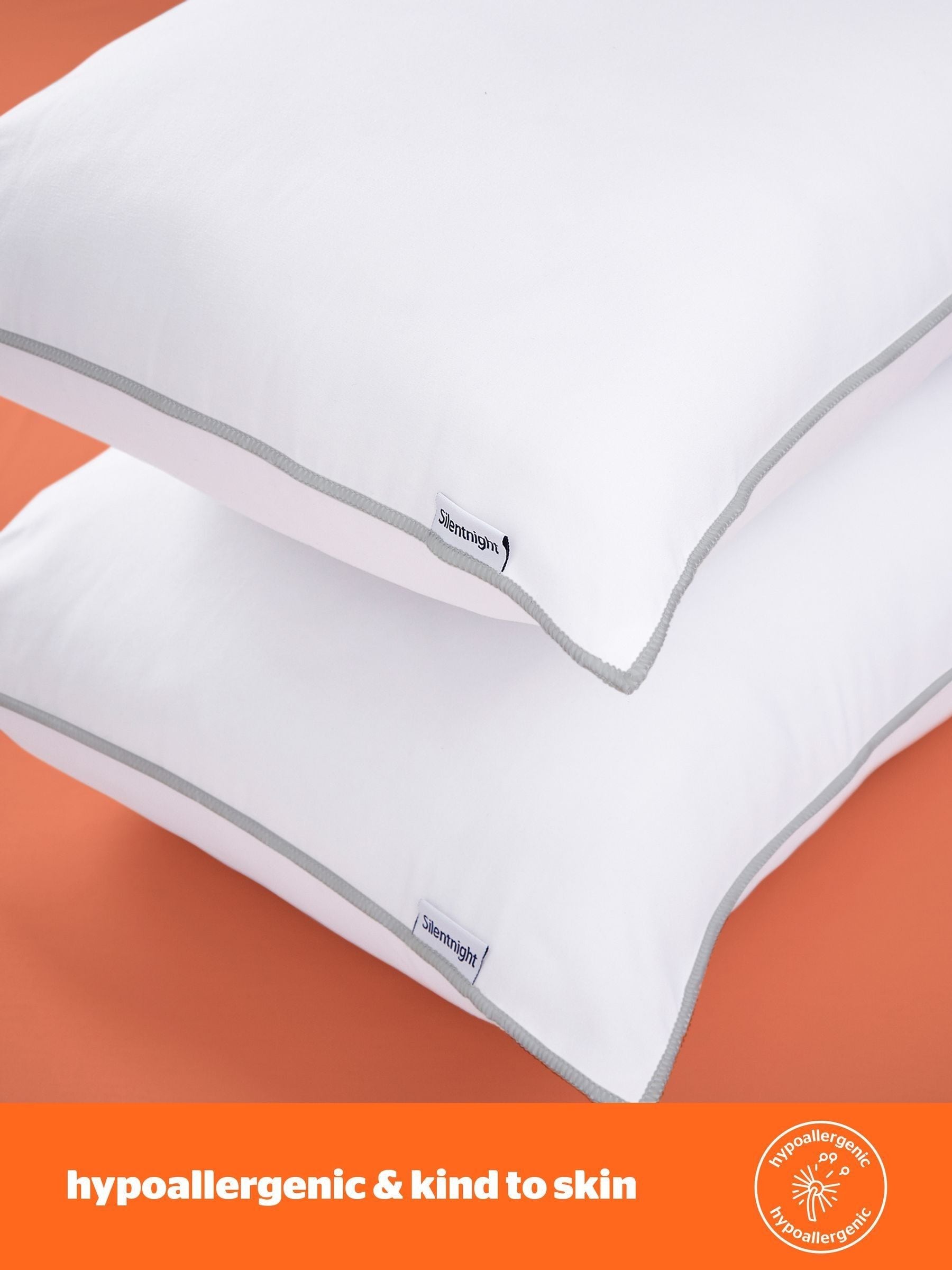 Silentnight Warm And Cosy medium support pillows 2 pack (British brand)
