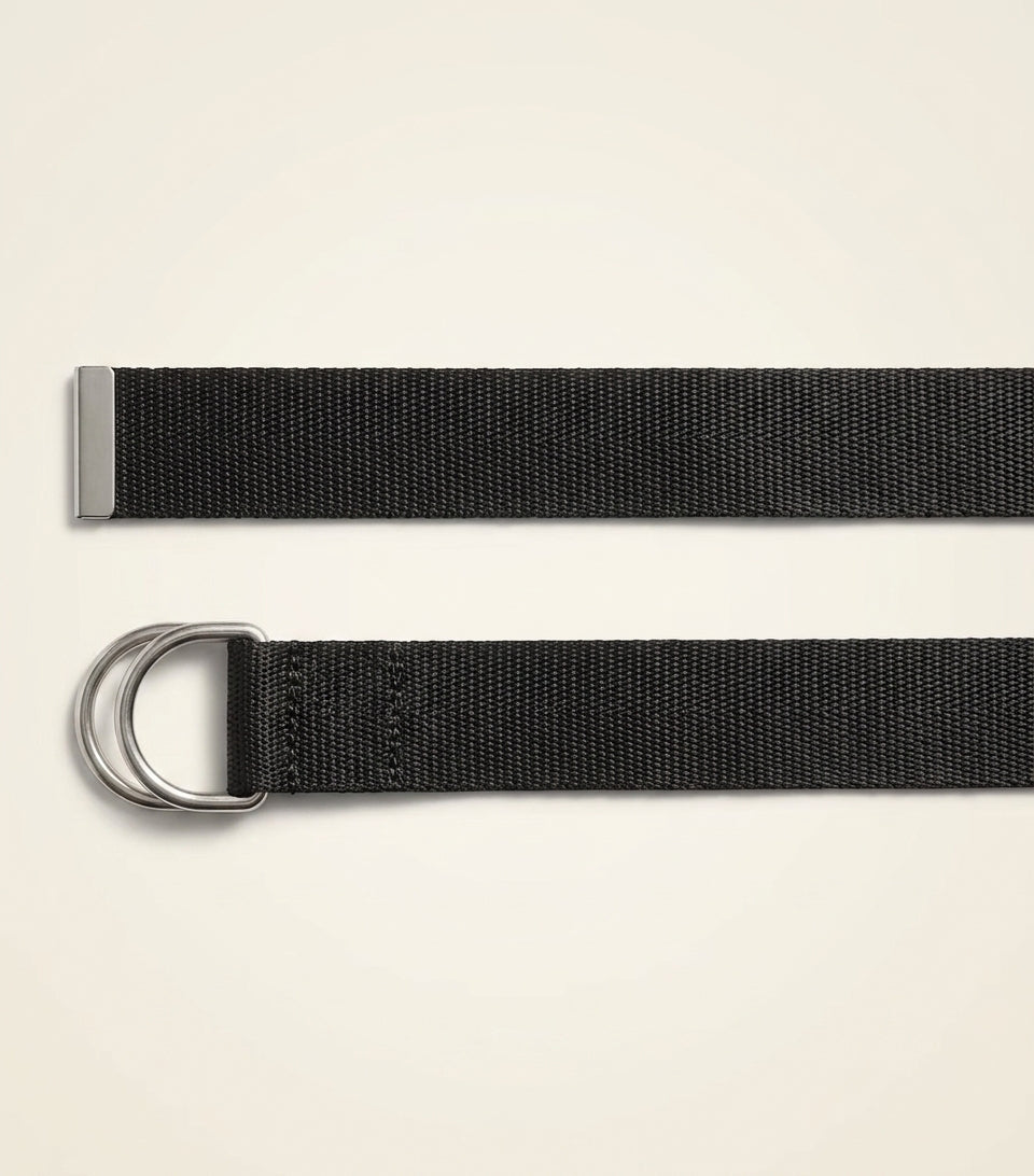 Balenciaga logo jacquard D-buckle belt, UK version