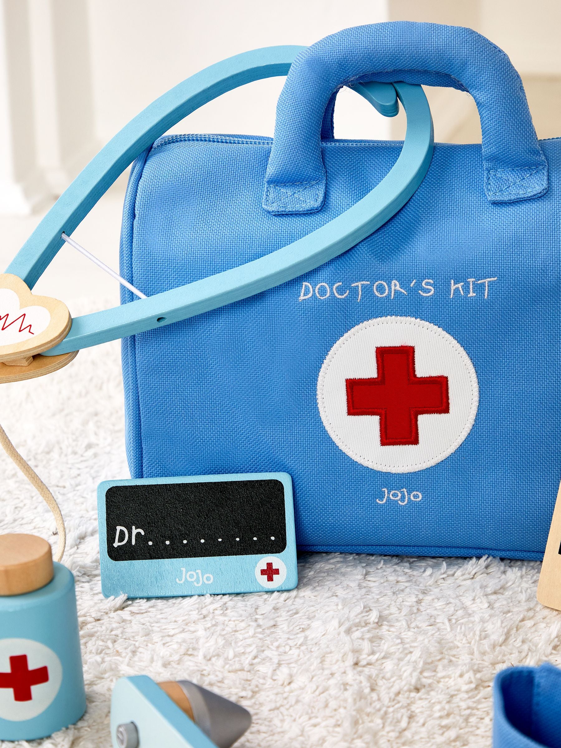 JoJo Maman Bébé blue doctor's playset (British brand)