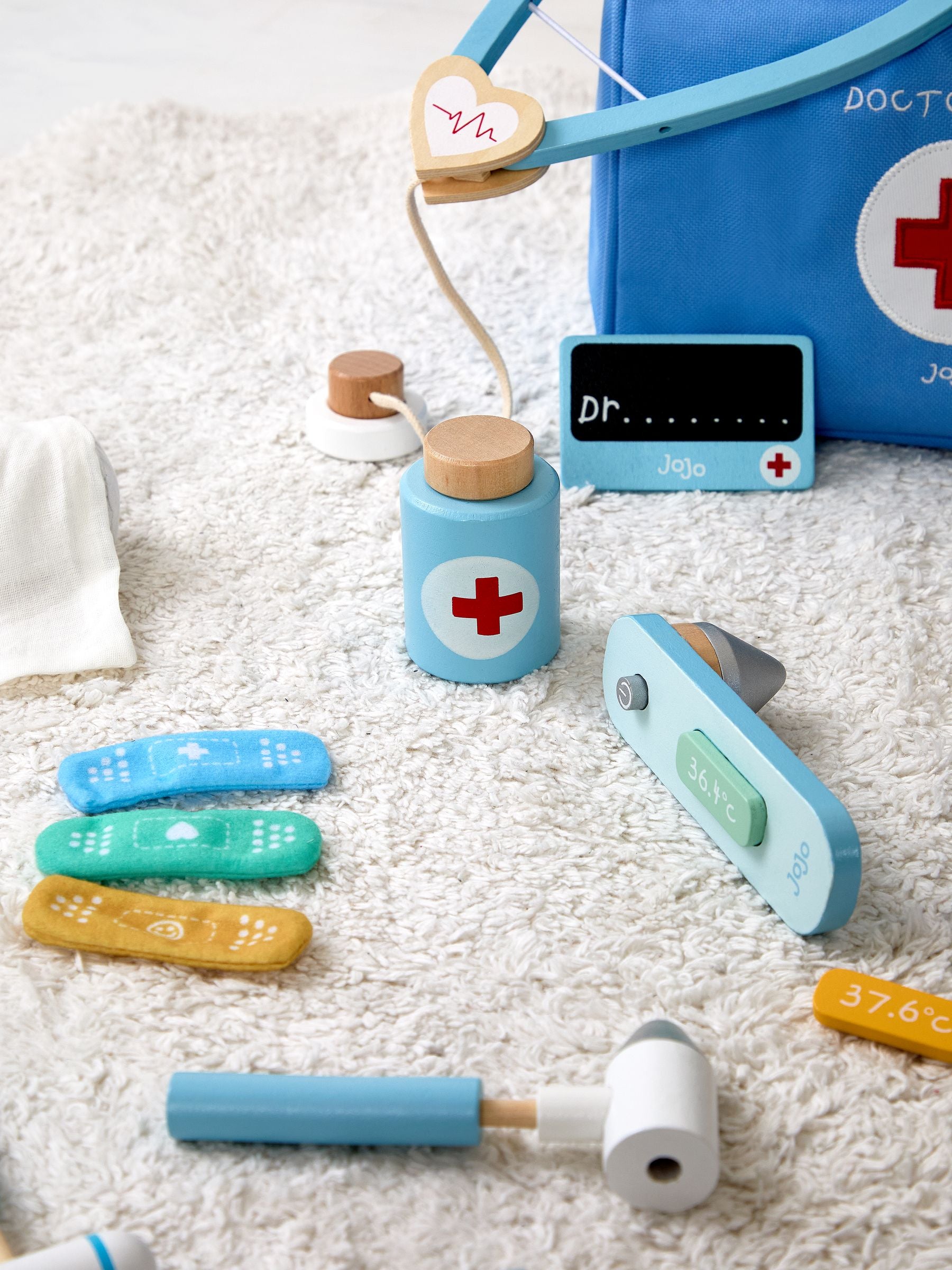 JoJo Maman Bébé blue doctor's playset (British brand)