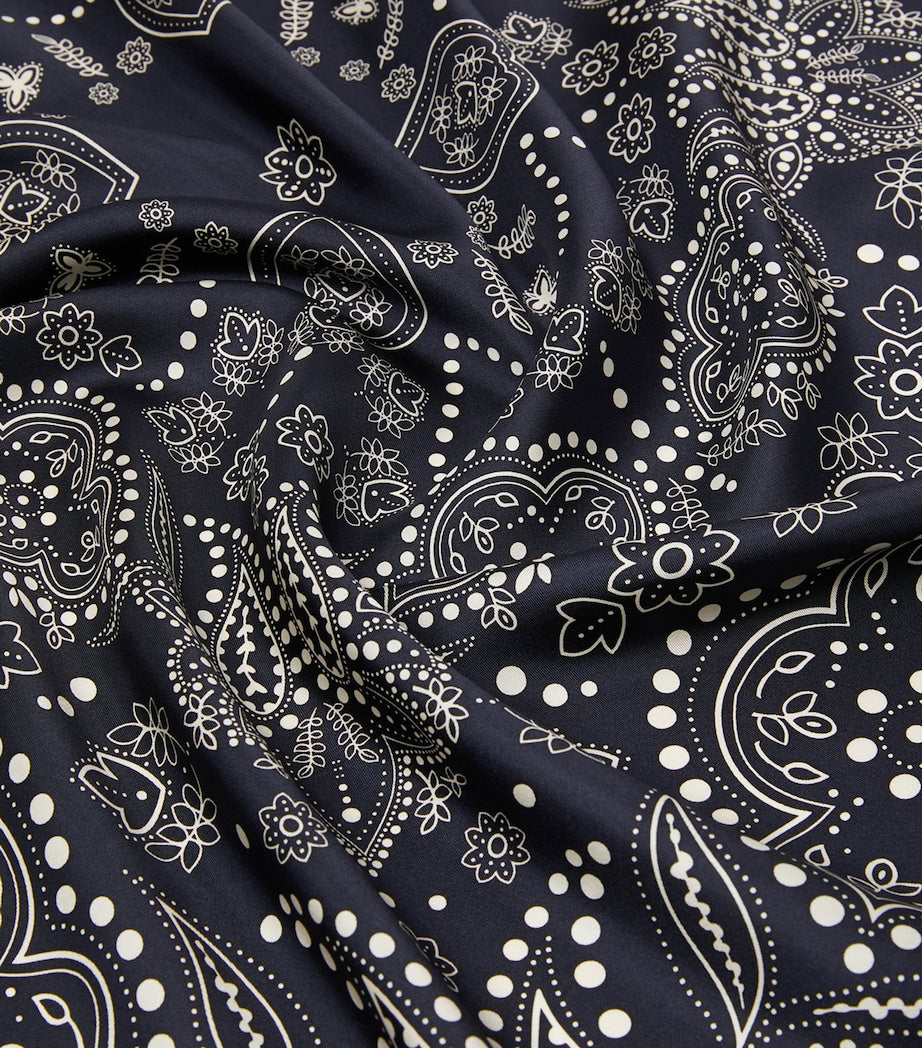 Weekend Max Mara silk print square scarf 90cm - British product