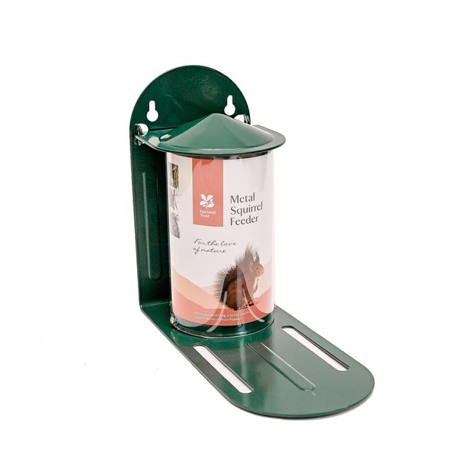 National Trust Green Metal Squirrel Feeder GOODS M&S   