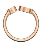 Chopard rose gold diamond Happy Hearts ring, imported from the UK