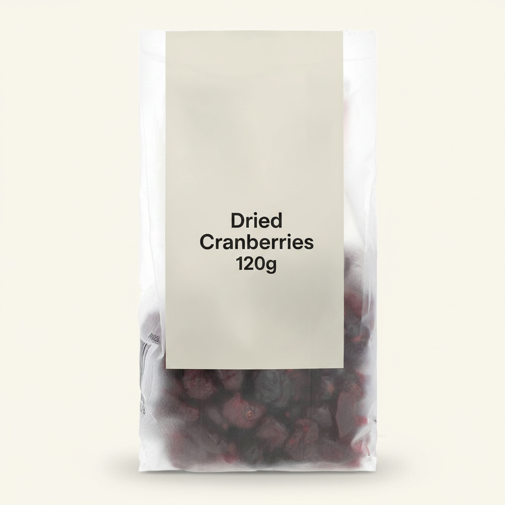 Holland & Barrett dried cranberries 120g, UK version