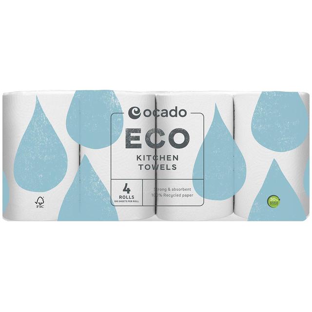 Ocado Eco Kitchen Towels   4 per pack