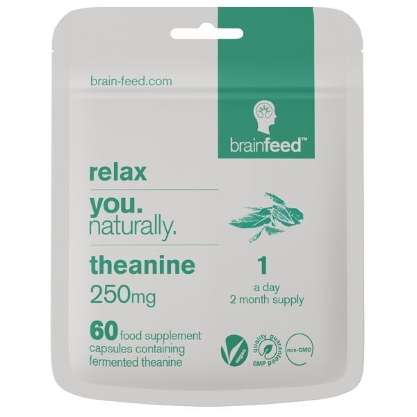 brain feed L-Theanine 250mg capsules 60 count - British product