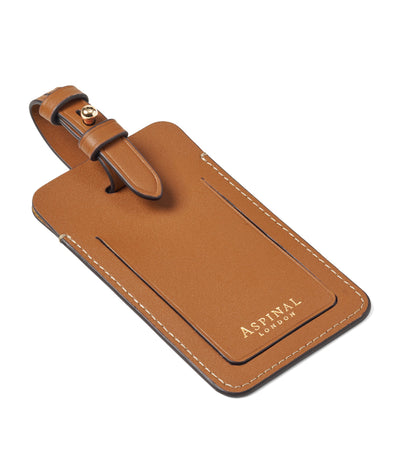 Harrods Aspinal Of London Leather Luggage Tag- Buy online at McGrocer