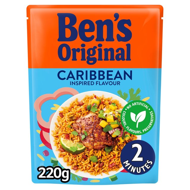 Ben's Original Caribbean Microwave Rice   220g GOODS M&S   