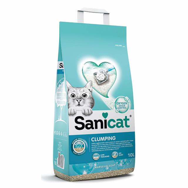 Sanicat Clumping Marsella Soap Cat Litter   10L