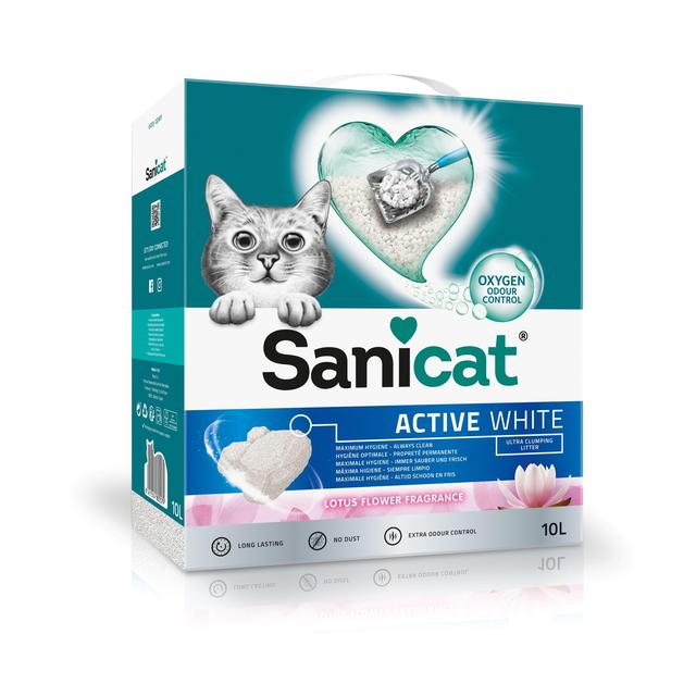 Sanicat Active White Lotus Flower Cat Litter   10L